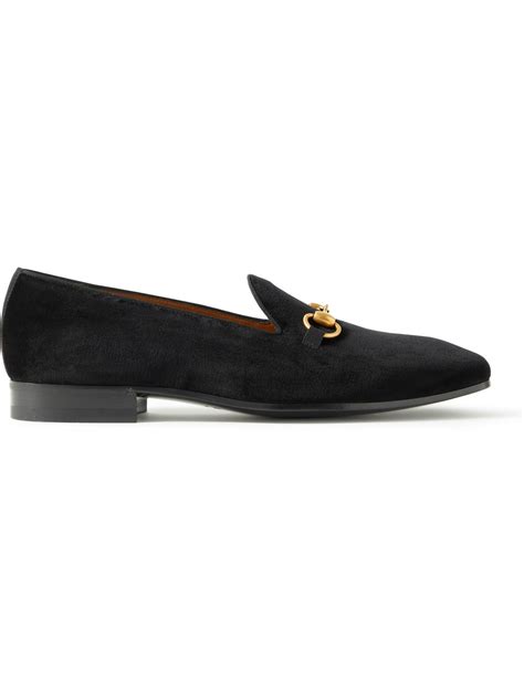 gallipoli gucci loafers men black velvet